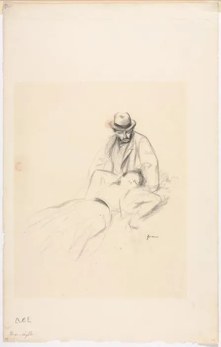 Framed Print : An Idyll, fourth quarter 1800s or first third 1900s. Creator: Jean Louis Forain (French Framed Print : An Idyll, fourth quarter 1800s or first third 1900s. Creator: Jean Louis Forain (French