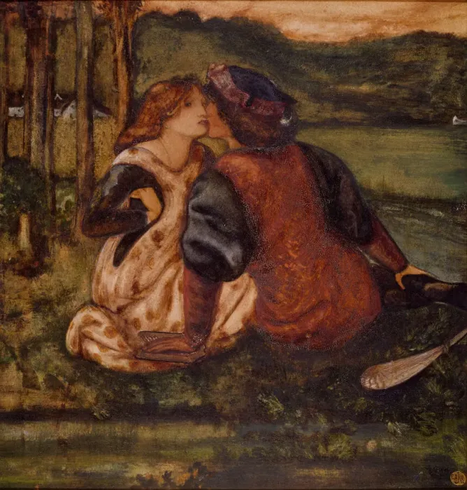 Framed Print : An Idyll, mid-late 19th century. Creator: Sir Edward Coley Burne-Jones Framed Print : An Idyll, mid-late 19th century. Creator: Sir Edward Coley Burne-Jones