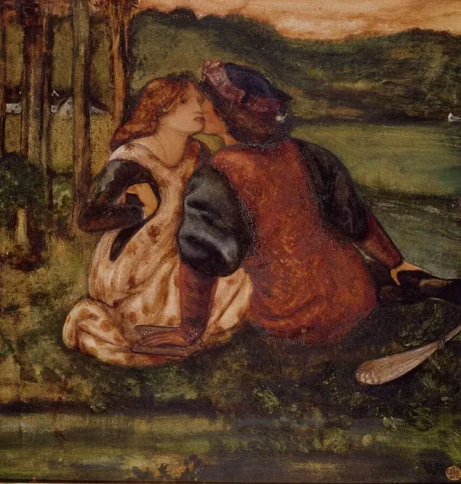 Framed Print : An Idyll, mid-late 19th century. Creator: Sir Edward Coley Burne-Jones Framed Print : An Idyll, mid-late 19th century. Creator: Sir Edward Coley Burne-Jones