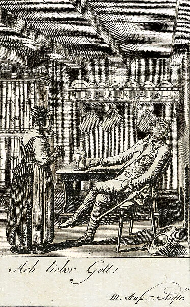 Iffland's Jager, 1786. Creator: Daniel Nikolaus Chodowiecki