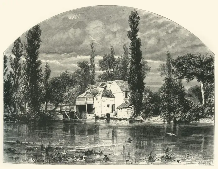 Framed Print : Iffley Mill, c1870 Framed Print : Iffley Mill, c1870