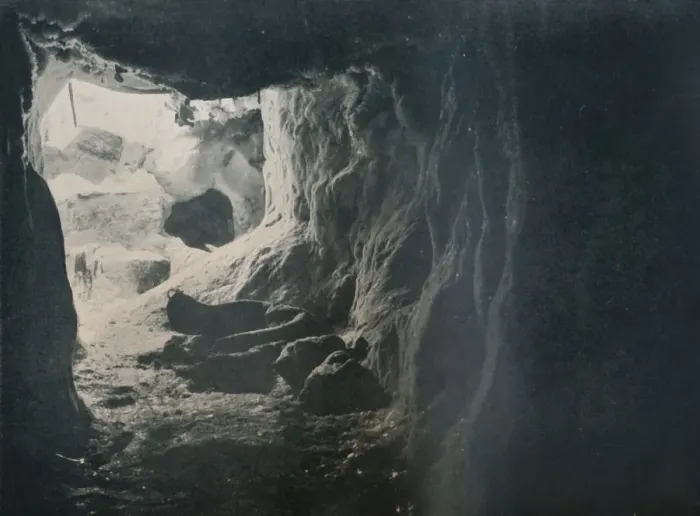 Framed Print : Igloo Passage, 1912, (1913). Artist: G Murray Levick Framed Print : Igloo Passage, 1912, (1913). Artist: G Murray Levick