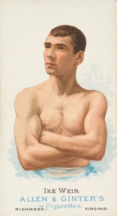 Framed Print : Ike Weir, Pugilist, from Worlds Champions, Series 1 (N28) for Allen & Framed Print : Ike Weir, Pugilist, from Worlds Champions, Series 1 (N28) for Allen &