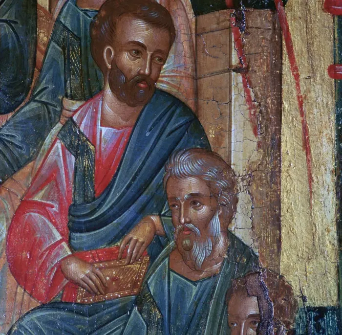 Framed Print : Detail from the Ikon of the Pentecost, 17th century Framed Print : Detail from the Ikon of the Pentecost, 17th century