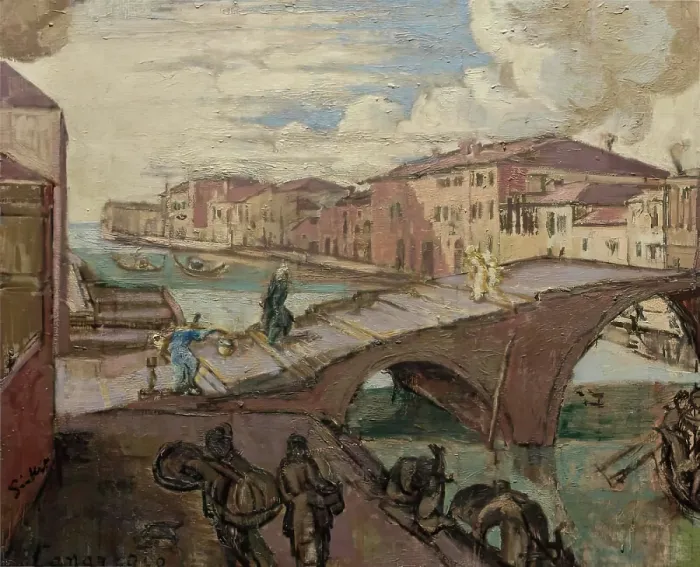 Framed Print : Il Cannaregio, c1935. Creator: Walter Richard Sickert Framed Print : Il Cannaregio, c1935. Creator: Walter Richard Sickert
