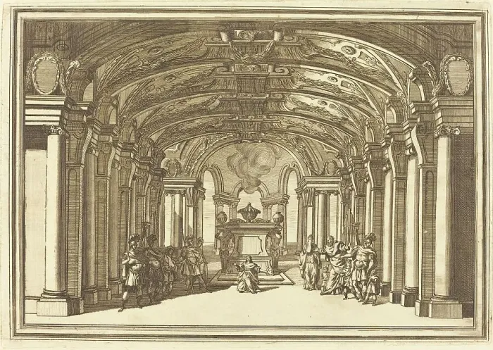 Framed Print : Il Greco in Troia: Plate 8. Creator: Arnold van Westerhout Framed Print : Il Greco in Troia: Plate 8. Creator: Arnold van Westerhout
