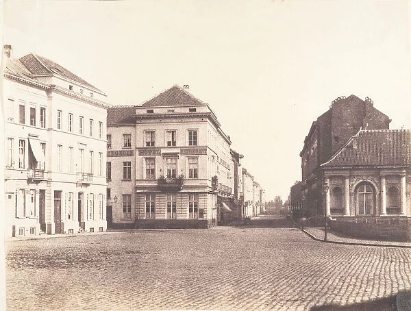 Il vient a Bruxelles, voit un appartement place du Cologne no. 7, 1854-56