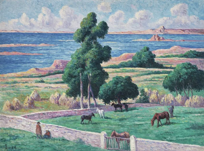 Framed Print : Ile a bois, Kermouster, Lezardrieux, 1914. Creator: Luce, Maximilien (1858-1941) Framed Print : Ile a bois, Kermouster, Lezardrieux, 1914. Creator: Luce, Maximilien (1858-1941)