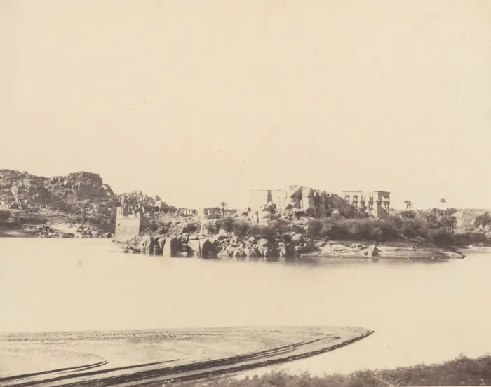 Framed Print : Ile de Fileh (Philae), Vue Generale Prise du Sud-Est au Point B, 1851-52 Framed Print : Ile de Fileh (Philae), Vue Generale Prise du Sud-Est au Point B, 1851-52