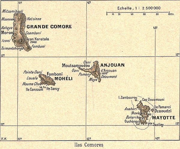 'Iles Comores; Iles Africaines de la mer des Indes, 1914. Creator: Unknown