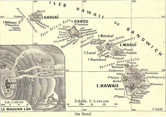 Framed Print : Iles Hawai; Les Terres Du Pacifique, 1914. Creator: Unknown Framed Print : Iles Hawai; Les Terres Du Pacifique, 1914. Creator: Unknown