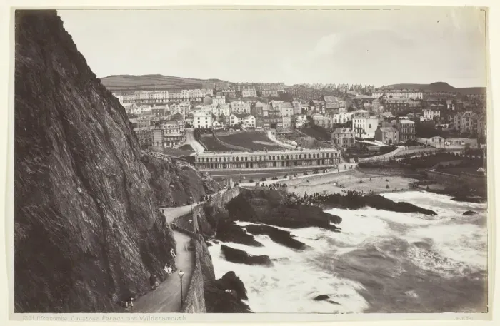 Framed Print : Ilfracombe, Capstone Parade and Wildersmouth, 1860 / 94. Creator: Francis Bedford Framed Print : Ilfracombe, Capstone Parade and Wildersmouth, 1860 / 94. Creator: Francis Bedford