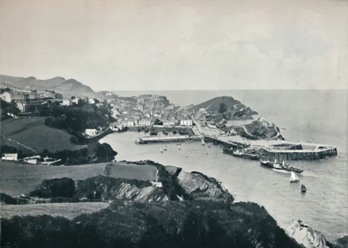 Framed Print : Ilfracombe - Typical View, Showing Rugged Coast, 1895 Framed Print : Ilfracombe - Typical View, Showing Rugged Coast, 1895