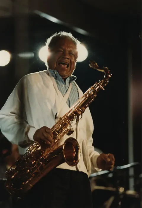Framed Print : Illinois Jacquet, North Sea Jazz Festival, Netherlands, 1992. Creator: Brian Foskett Framed Print : Illinois Jacquet, North Sea Jazz Festival, Netherlands, 1992. Creator: Brian Foskett