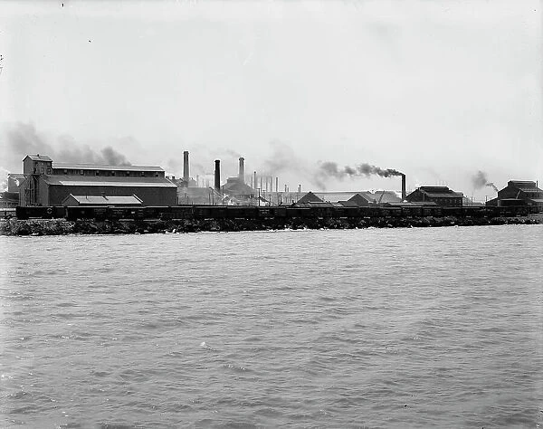 Illinois Steel Works, South Chicago, Ill. between 1900 and 1905. Creator: Unknown