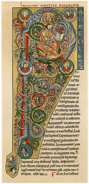 Illuminated iniitial P, 1172