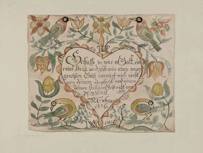 Framed Print : Illuminated Psalm, c. 1939. Creator: Elmer R. Kottcamp Framed Print : Illuminated Psalm, c. 1939. Creator: Elmer R. Kottcamp