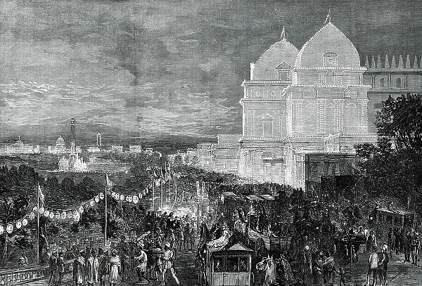 Illuminations at Calcutta in honour of the Prince of Wales...1876. Creator: Unknown