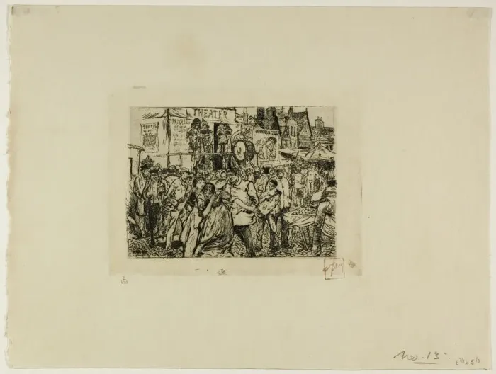 Framed Print : An Illustration, 1883. Creator: Robert Frederick Blum Framed Print : An Illustration, 1883. Creator: Robert Frederick Blum