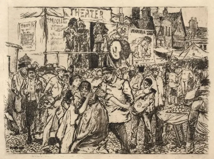 Framed Print : An Illustration, 1883. Creator: Robert Frederick Blum (American, 1857-1903)