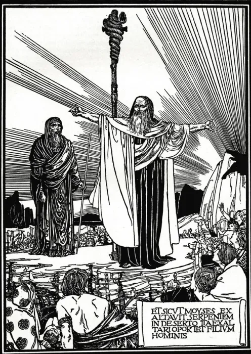 Framed Print : Illustration for The Altar Book, 1892, (1897). Artist: Robert Anning Bell Framed Print : Illustration for The Altar Book, 1892, (1897). Artist: Robert Anning Bell