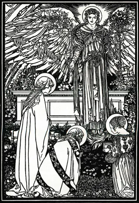 Framed Print : Illustration for The Altar Book, 1892, (1897). Artist: Robert Anning Bell Framed Print : Illustration for The Altar Book, 1892, (1897). Artist: Robert Anning Bell