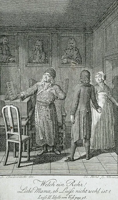 Framed Print : Illustration for Becker's Almanac for 1798, c1798. Creator: Daniel Nikolaus Chodowiecki Framed Print : Illustration for Becker's Almanac for 1798, c1798. Creator: Daniel Nikolaus Chodowiecki