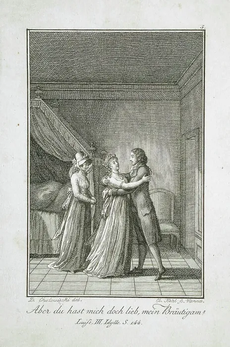 Framed Print : Illustration for Becker's Almanac for 1798, c1798. Creator: Daniel Nikolaus Chodowiecki Framed Print : Illustration for Becker's Almanac for 1798, c1798. Creator: Daniel Nikolaus Chodowiecki
