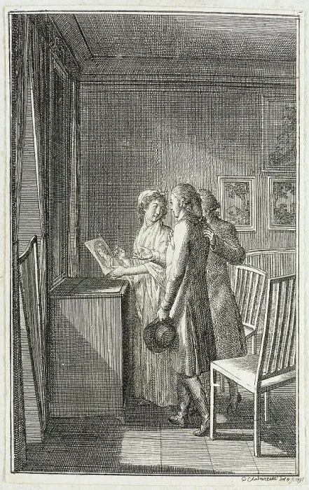 Framed Print : Illustration for Becker's Almanac for 1799, c1799. Creator: Daniel Nikolaus Chodowiecki Framed Print : Illustration for Becker's Almanac for 1799, c1799. Creator: Daniel Nikolaus Chodowiecki