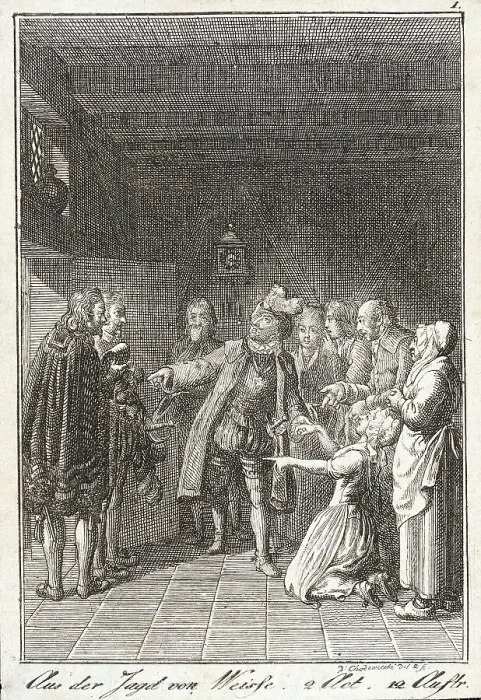Framed Print : Illustration from Becker's Pocketbook, 1796. Creator: Daniel Nikolaus Chodowiecki Framed Print : Illustration from Becker's Pocketbook, 1796. Creator: Daniel Nikolaus Chodowiecki