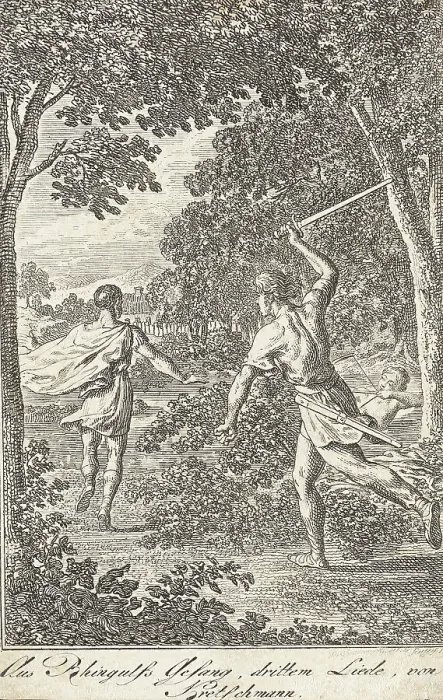 Framed Print : Illustration from Becker's Pocketbook, 1796. Creator: Daniel Nikolaus Chodowiecki Framed Print : Illustration from Becker's Pocketbook, 1796. Creator: Daniel Nikolaus Chodowiecki