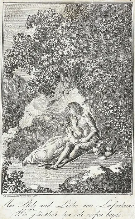 Framed Print : Illustration for Becker's Pocketbook, 1797. Creator: Daniel Nikolaus Chodowiecki Framed Print : Illustration for Becker's Pocketbook, 1797. Creator: Daniel Nikolaus Chodowiecki