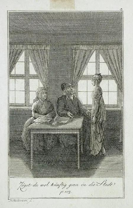 Framed Print : Illustration to Becker's Pocketbook für 1799. Creator: Daniel Nikolaus Chodowiecki Framed Print : Illustration to Becker's Pocketbook für 1799. Creator: Daniel Nikolaus Chodowiecki