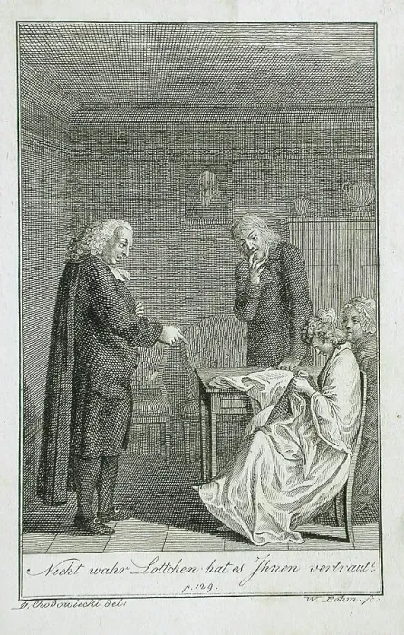Framed Print : Illustration to Becker's Pocketbook für 1799. Creator: Daniel Nikolaus Chodowiecki Framed Print : Illustration to Becker's Pocketbook für 1799. Creator: Daniel Nikolaus Chodowiecki