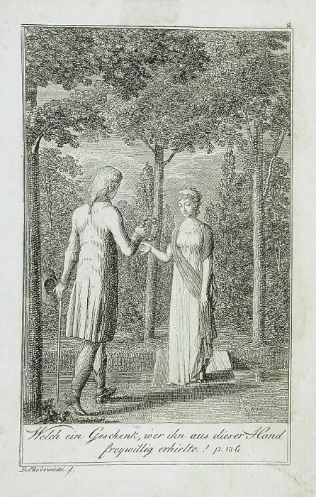 Framed Print : Illustration to Becker's Pocketbook für 1799. Creator: Daniel Nikolaus Chodowiecki Framed Print : Illustration to Becker's Pocketbook für 1799. Creator: Daniel Nikolaus Chodowiecki