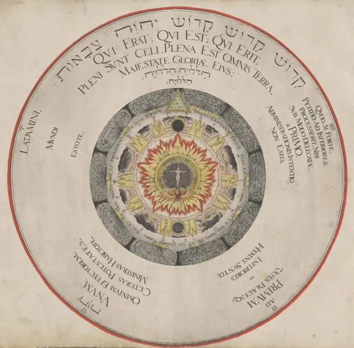 Framed Print : Illustration from the book Amphitheatrum Sapientiae Aeternae'by H Framed Print : Illustration from the book Amphitheatrum Sapientiae Aeternae'by H