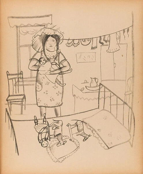 Illustration to the book Childrens Island by Sasha Chorny, 1921