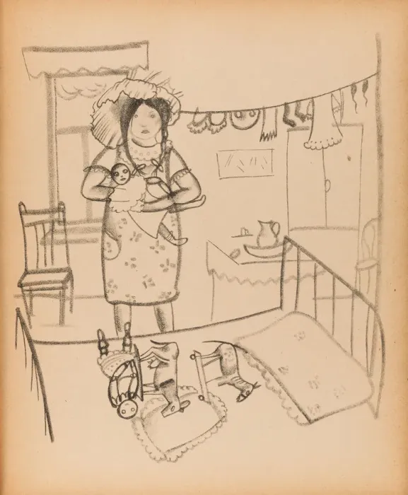Framed Print : Illustration to the book Childrens Island by Sasha Chorny, 1921 Framed Print : Illustration to the book Childrens Island by Sasha Chorny, 1921