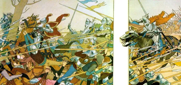 Framed Print : Illustration from the book La Vie de Jeanne d Arc, 1896. Artist: Louis Maurice Boutet de Monvel Framed Print : Illustration from the book La Vie de Jeanne d Arc, 1896. Artist: Louis Maurice Boutet de Monvel
