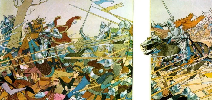 Framed Print : Illustration to the book La Vie de Jeanne d?Arc, 1896. Artist: Boutet de Monvel, Maurice (1851-1913) Framed Print : Illustration to the book La Vie de Jeanne d?Arc, 1896. Artist: Boutet de Monvel, Maurice (1851-1913)
