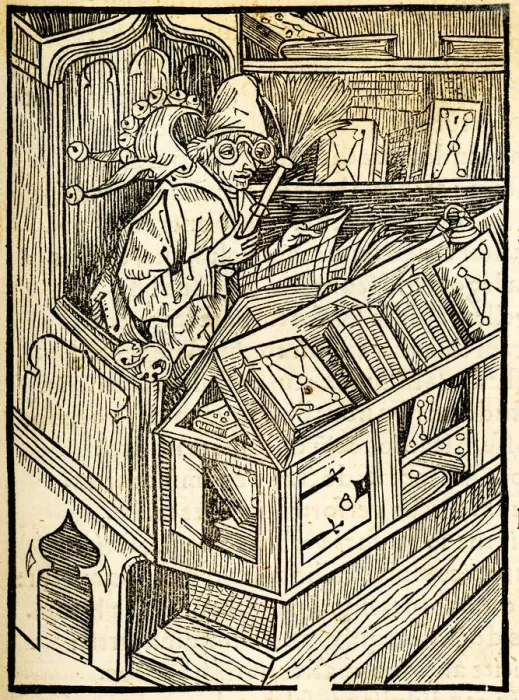 Framed Print : Illustration to the book Ship of Fools by Sebastian Brant, 1497 Framed Print : Illustration to the book Ship of Fools by Sebastian Brant, 1497