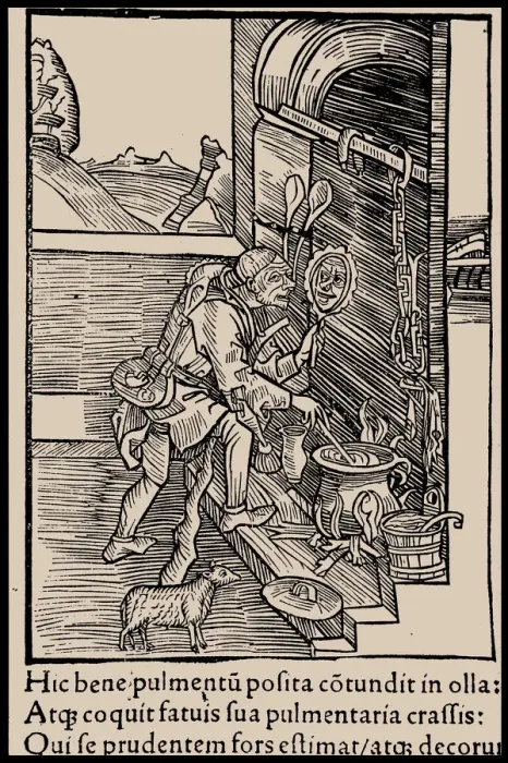 Framed Print : Illustration to the book Ship of Fools by Sebastian Brant, 1497. Creator: Anonymous Framed Print : Illustration to the book Ship of Fools by Sebastian Brant, 1497. Creator: Anonymous