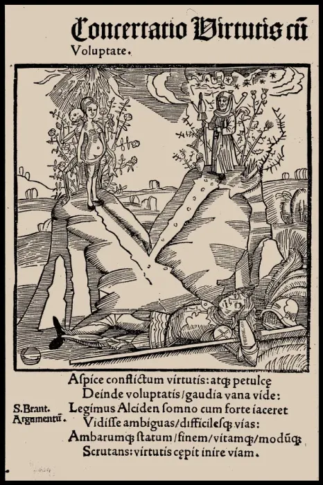 Framed Print : Illustration to the book Ship of Fools by Sebastian Brant, 1497. Creator: Anonymous Framed Print : Illustration to the book Ship of Fools by Sebastian Brant, 1497. Creator: Anonymous