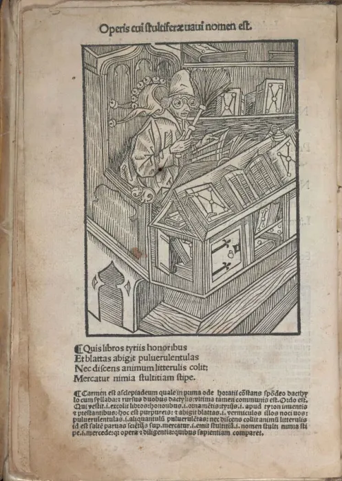 Framed Print : Illustration to the book Ship of Fools'by Sebastian Brant, 1513 Framed Print : Illustration to the book Ship of Fools'by Sebastian Brant, 1513