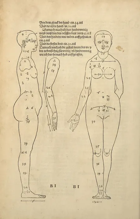 Framed Print : Illustration from the Four Books on Human Proportion, 1528. Creator: Dürer, Albrecht (1471-1528) Framed Print : Illustration from the Four Books on Human Proportion, 1528. Creator: Dürer, Albrecht (1471-1528)
