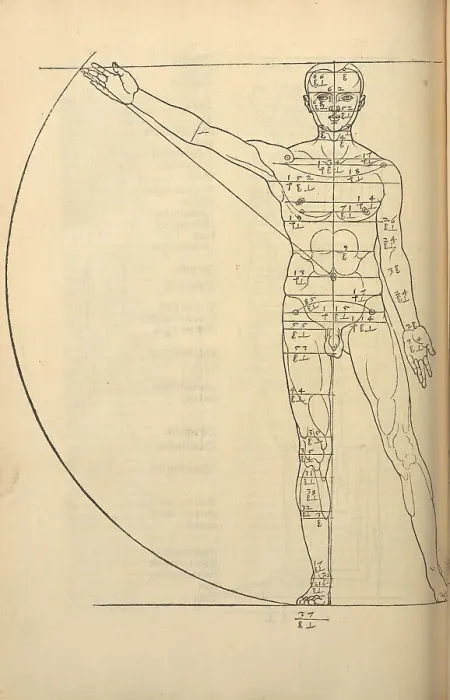 Framed Print : Illustration from the Four Books on Human Proportion, 1528. Creator: Dürer, Albrecht (1471-1528) Framed Print : Illustration from the Four Books on Human Proportion, 1528. Creator: Dürer, Albrecht (1471-1528)