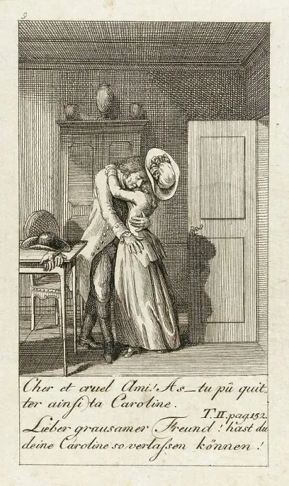 Framed Print : Illustration for Caroline of Lichtfield, 1786. Creator: Daniel Nikolaus Chodowiecki Framed Print : Illustration for Caroline of Lichtfield, 1786. Creator: Daniel Nikolaus Chodowiecki