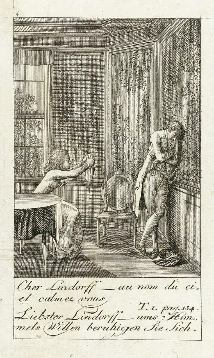 Framed Print : Illustration for Caroline of Lichtfield, 1786. Creator: Daniel Nikolaus Chodowiecki Framed Print : Illustration for Caroline of Lichtfield, 1786. Creator: Daniel Nikolaus Chodowiecki