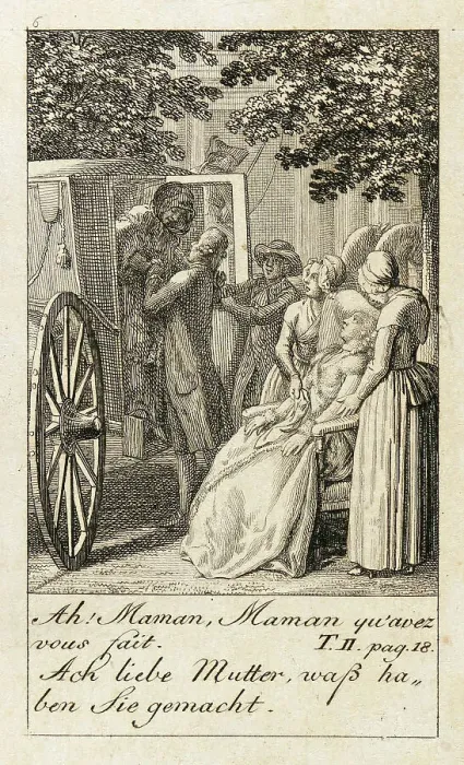Framed Print : Illustration for Caroline of Lichtfield, 1786. Creator: Daniel Nikolaus Chodowiecki Framed Print : Illustration for Caroline of Lichtfield, 1786. Creator: Daniel Nikolaus Chodowiecki