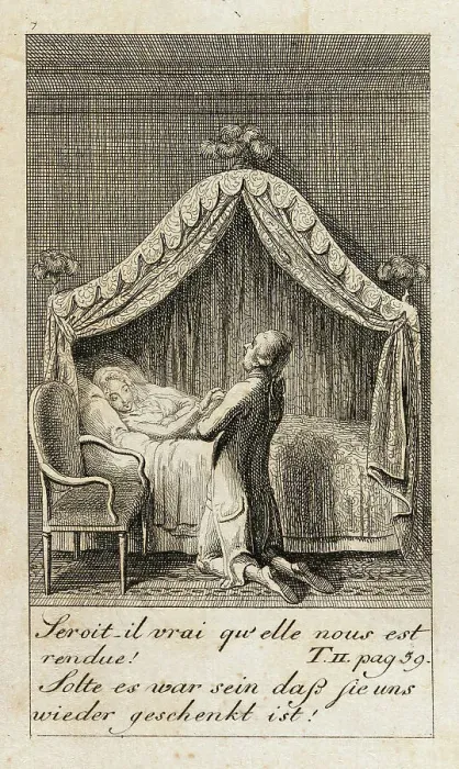 Framed Print : Illustration for Caroline of Lichtfield, 1786. Creator: Daniel Nikolaus Chodowiecki Framed Print : Illustration for Caroline of Lichtfield, 1786. Creator: Daniel Nikolaus Chodowiecki